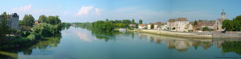 Vue Saône, Seurre