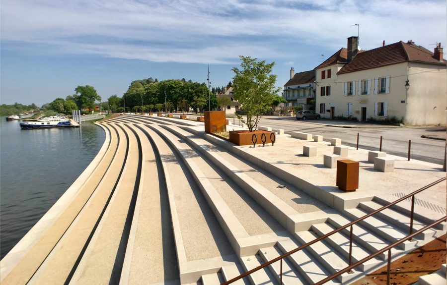 Quai de Saône à Seurre