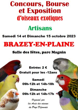 Exposition bourse oiseaux exotique